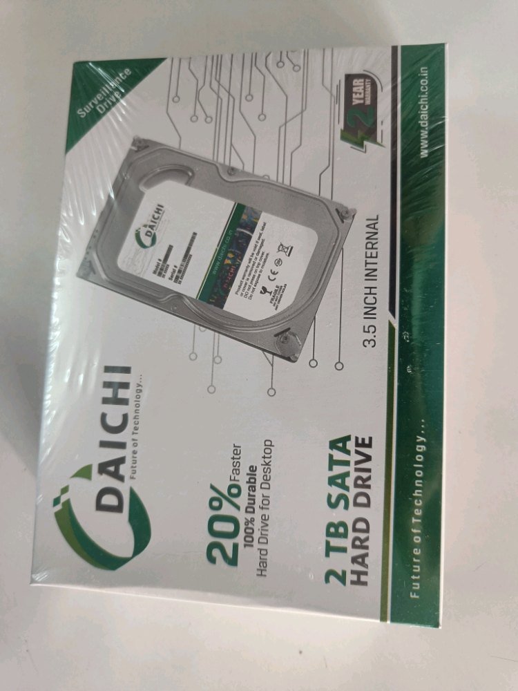 DAICHI All Desktop | NVR | DVR Supported HDD 2TB | Black Silver
